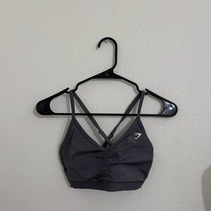 Dark grey gymshark sports bra